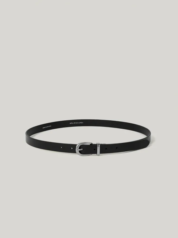 SOBRE AMPLE LEATHER BELT (SOFT BLACK)