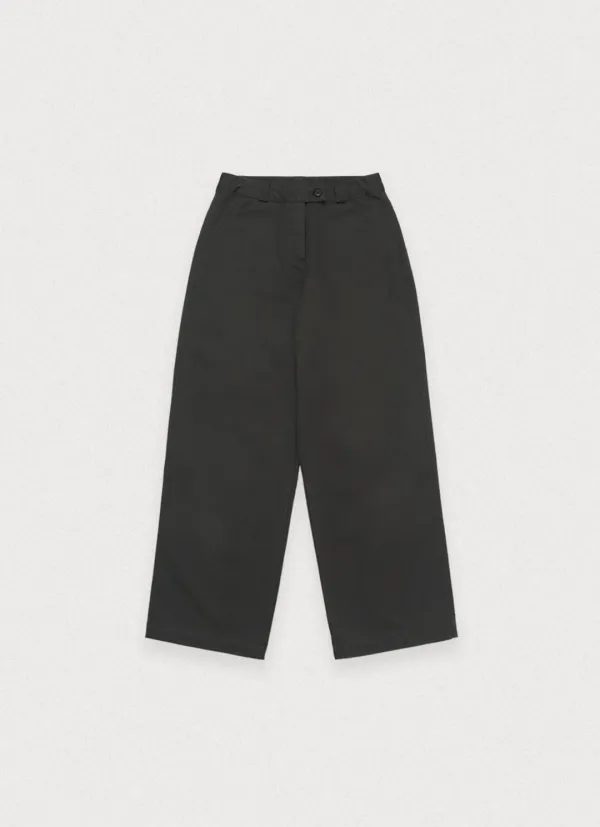 Edit basic cotton pants - charcoal