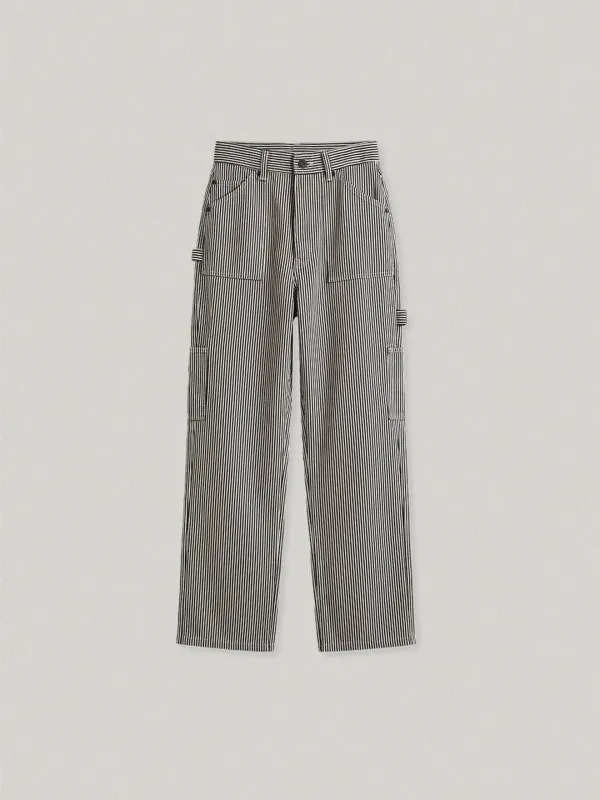 SIEN STRIPE CARPENTER PANTS - CREAM시엔 스트라이프 카펜터 팬츠