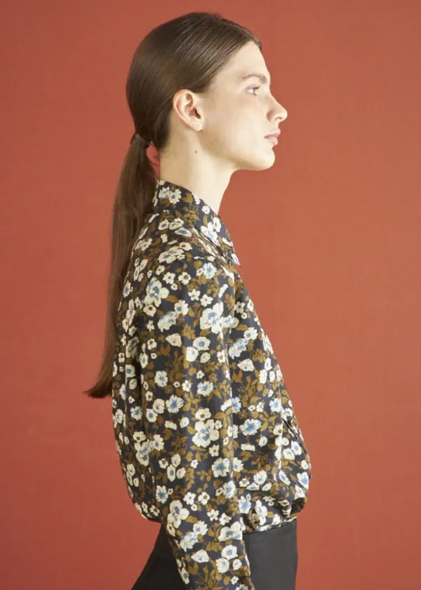 CLASSIC FLORAL SHIRT_PURPLE