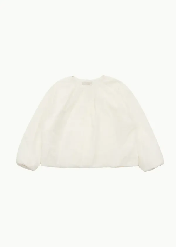 SHEER ROUND NECK PADDED TOP (2COLORS)