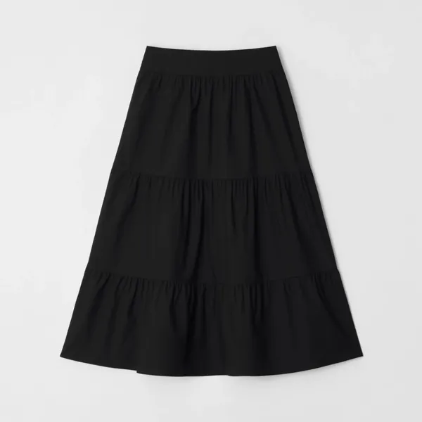 Lunee Shirring Panel Skirt_2Color