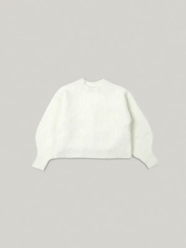 M/P Crew Neck Round Knit - Ivory크루넥 라운드 니트