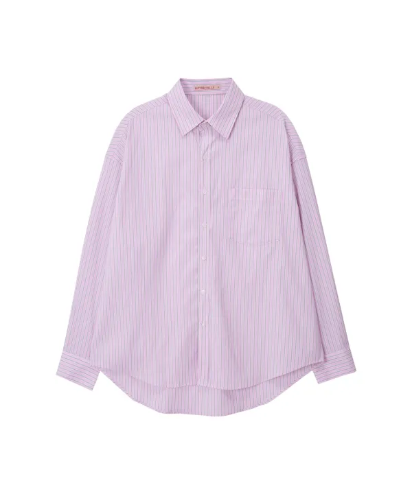 Fever Stripe Shirt-Pink