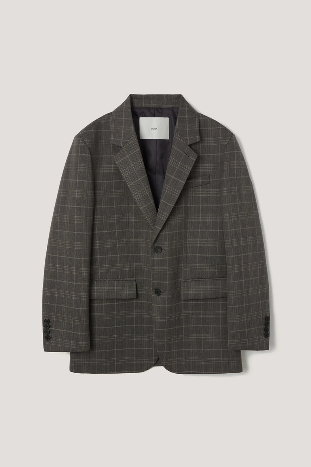 던스트 UNISEX 2 BUTTON WOOL BLAZER GREY CHECK_UDJA6A102G2 상품 이미지 1