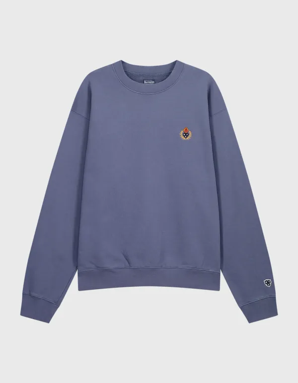 CREST WASHED 331 CREWNECK / Navy