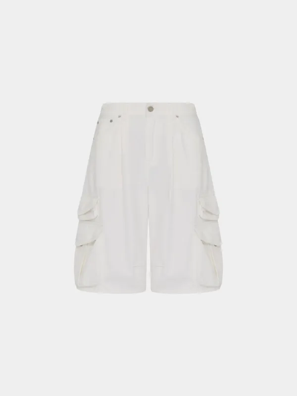 Ianthe wide bermuda PT - White