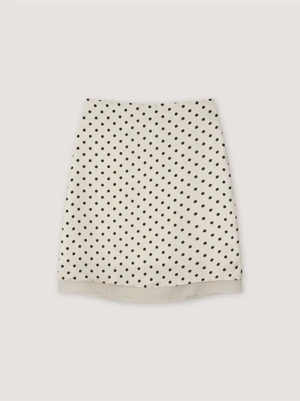 [6th] Pio Dot Skirt - Cream