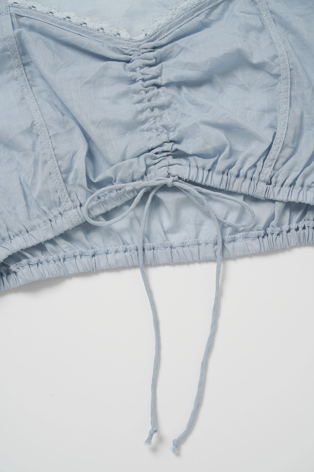 비아플레인 Via Holiday cropped blouse (Skyblue) 상품 이미지 1