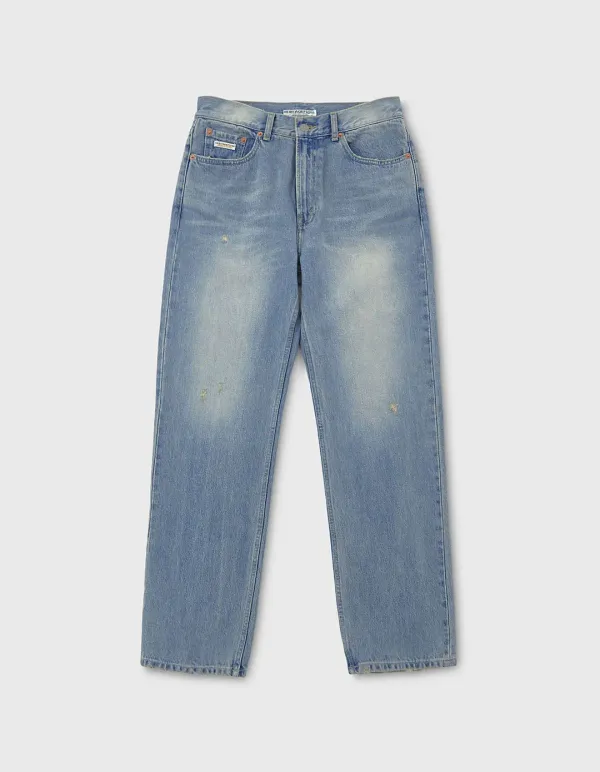 CREST VTG WASHED DENIM PANTS (W) / Indigo