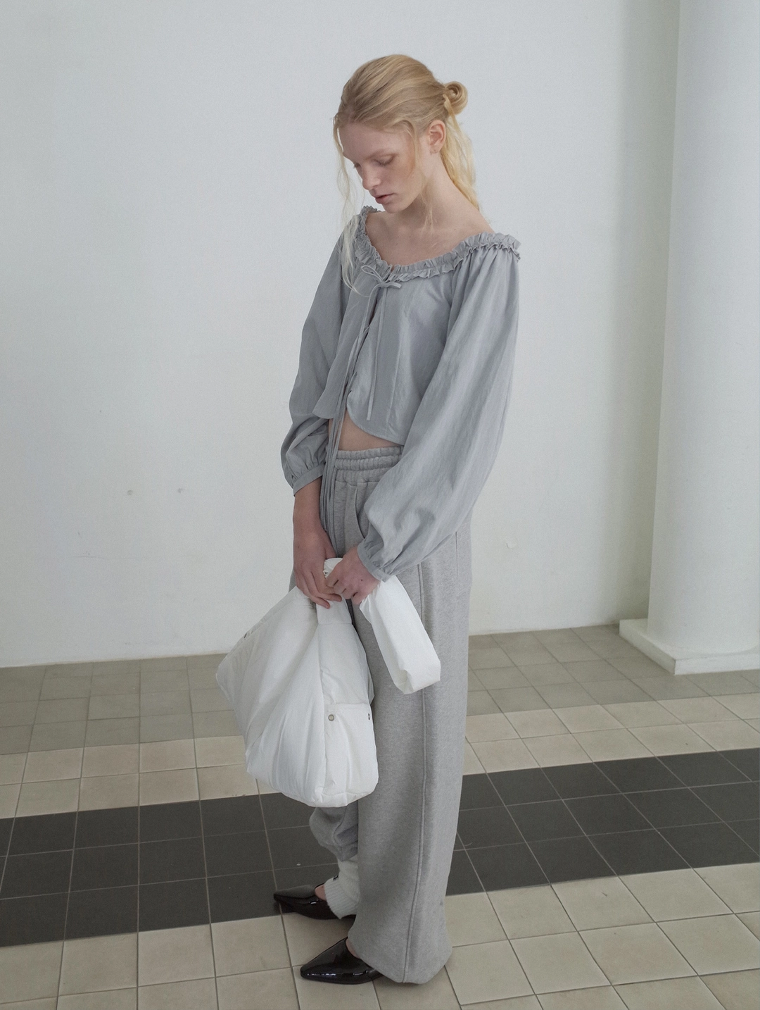 포에토 Puffer easy bag - white 상품 이미지 2