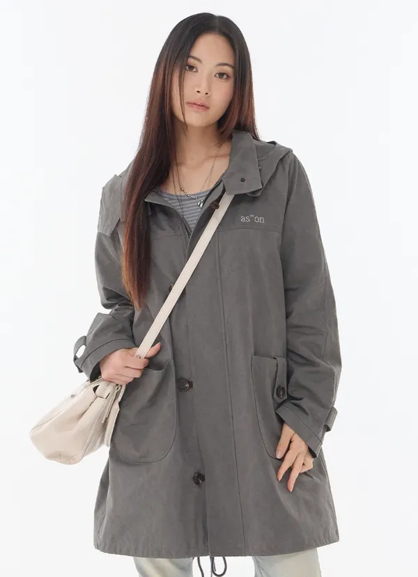 FLINT WASHED FIELD JACKET / CHARCOAL