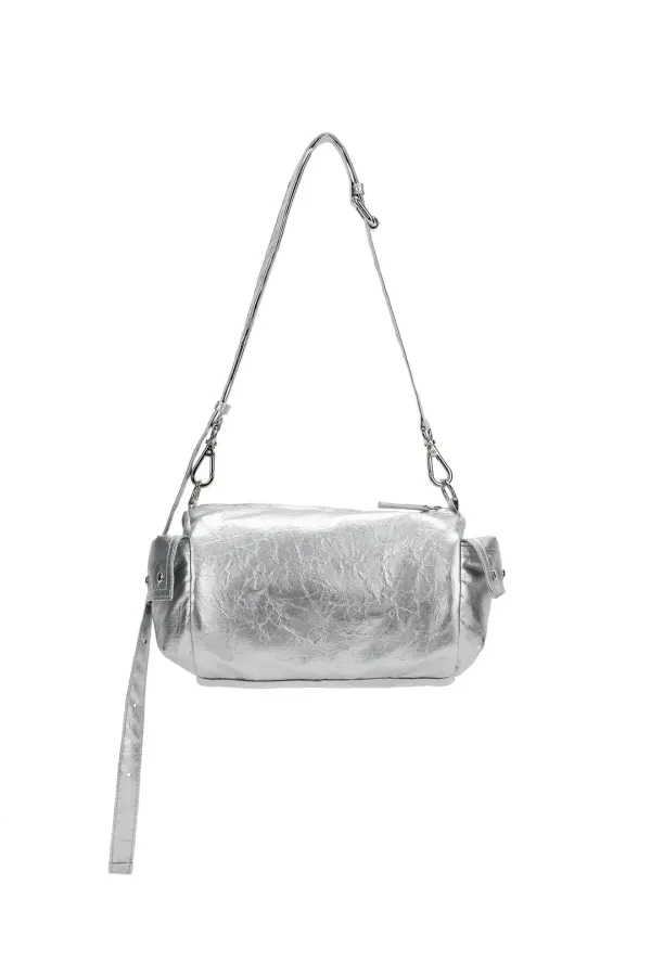 STUD POCKET BAG IN SILVER