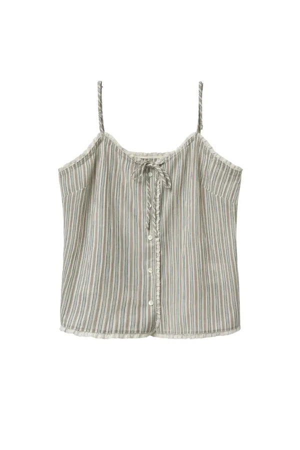 Via Berry lace sleeveless (Green stripe)