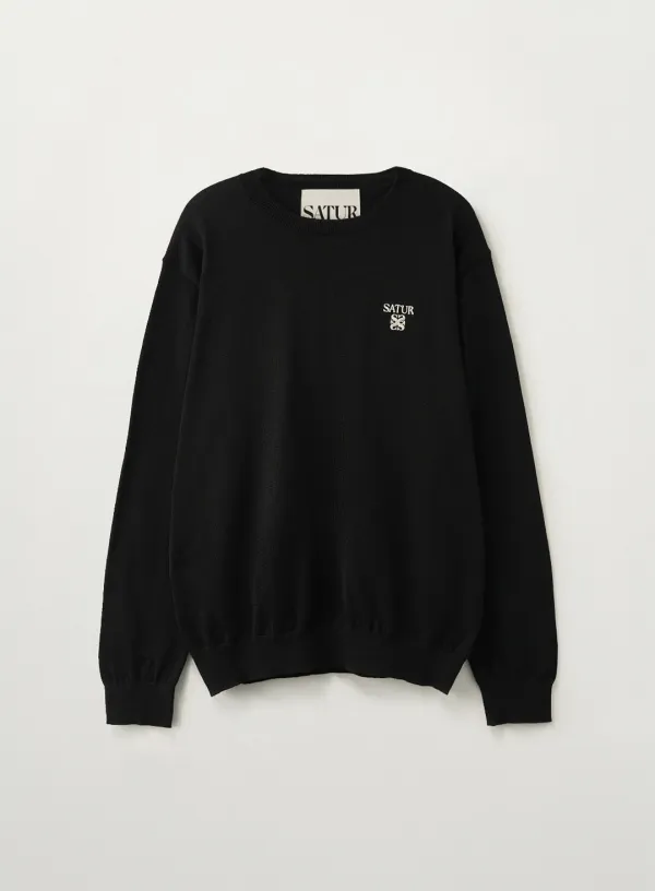 Loren Linen Blend Knit - Black