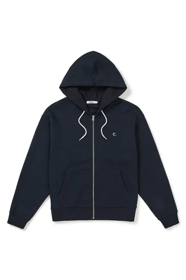 New Active Oversized Hoody Zip-up (Dark Navy)