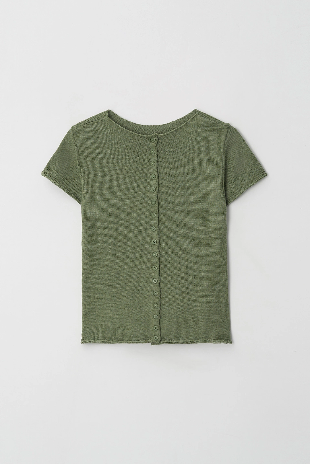 브렌다 브렌든 renee button cardigan - olive 상품 이미지 1
