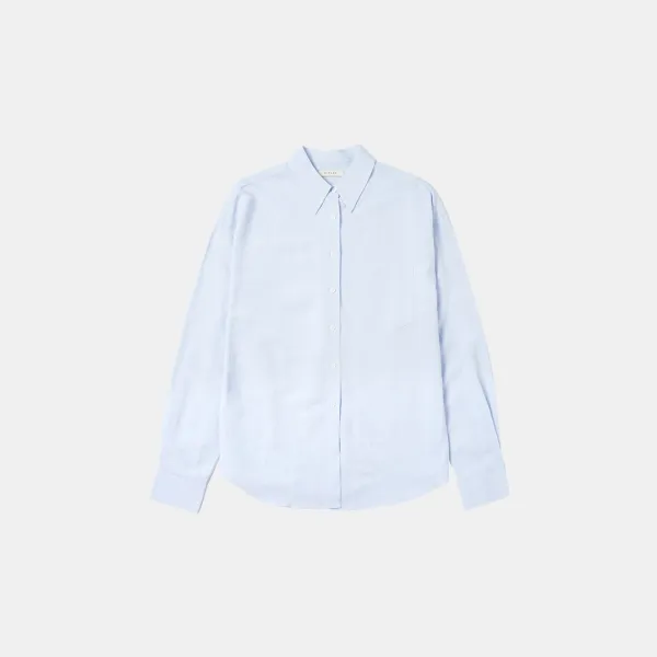 SITP5198 린넨 블렌드 퓨어 셔츠_Powder blue