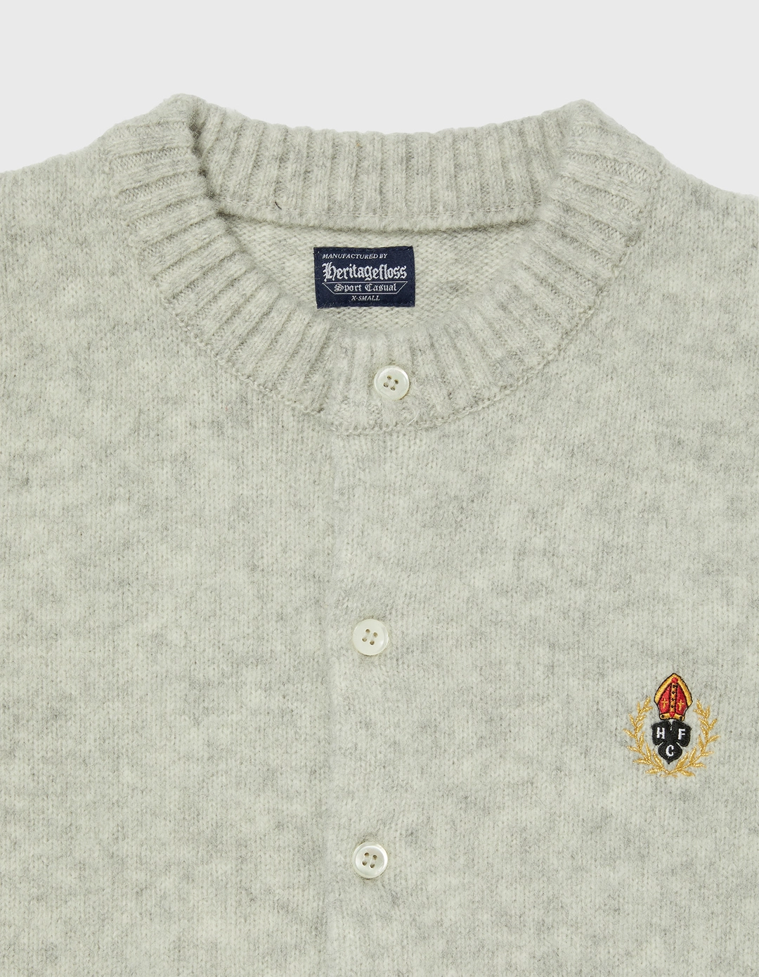 헤리티지플로스 CREST SHAGGY DOG ROUND CARDIGAN (W) / M.Grey 상품 이미지 2