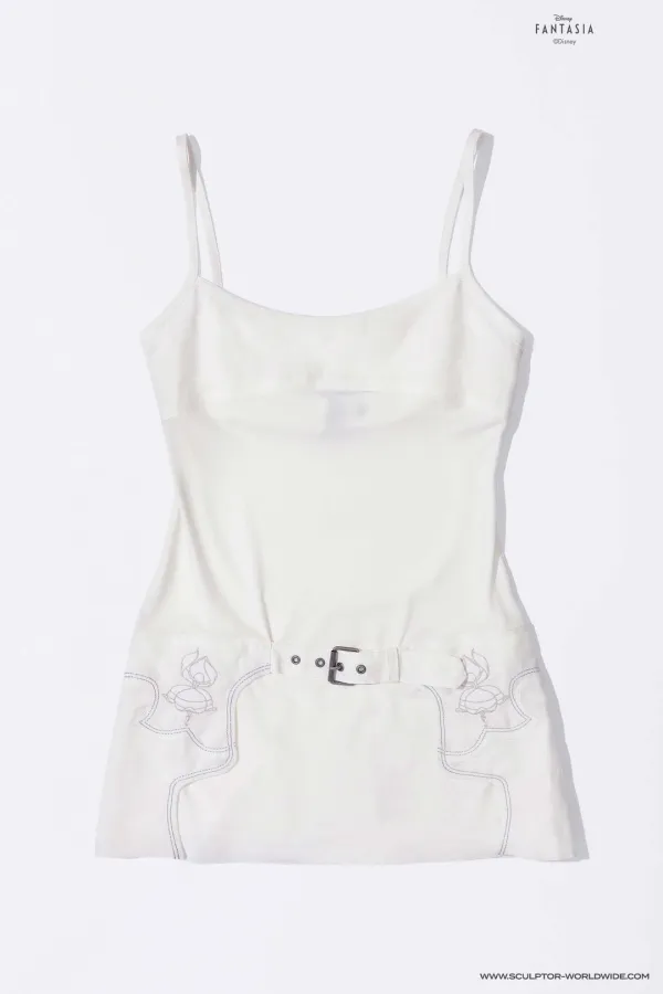 [Sculptor X Fantasia] Western Mini Dress White