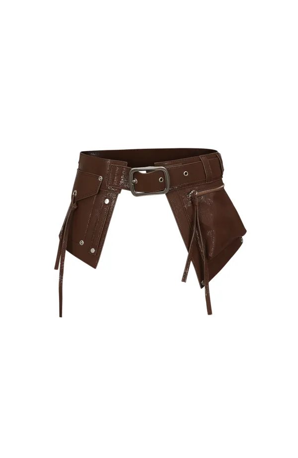 harness waist bag (choco brown)