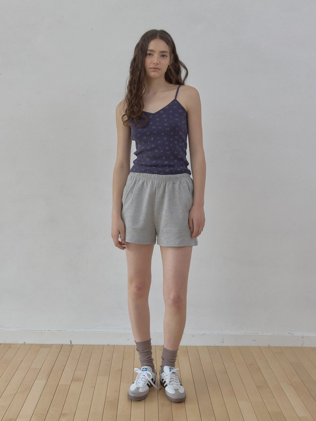 헤더먼트 artisan cut detail shorts (melange) 상품 이미지 1