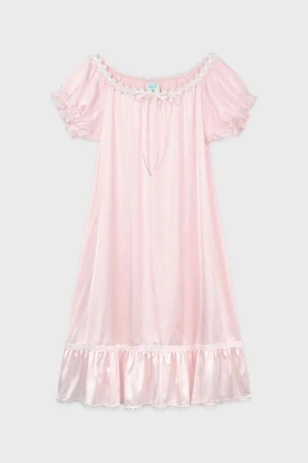 Babydoll Pajama Dress (Baby Pink)