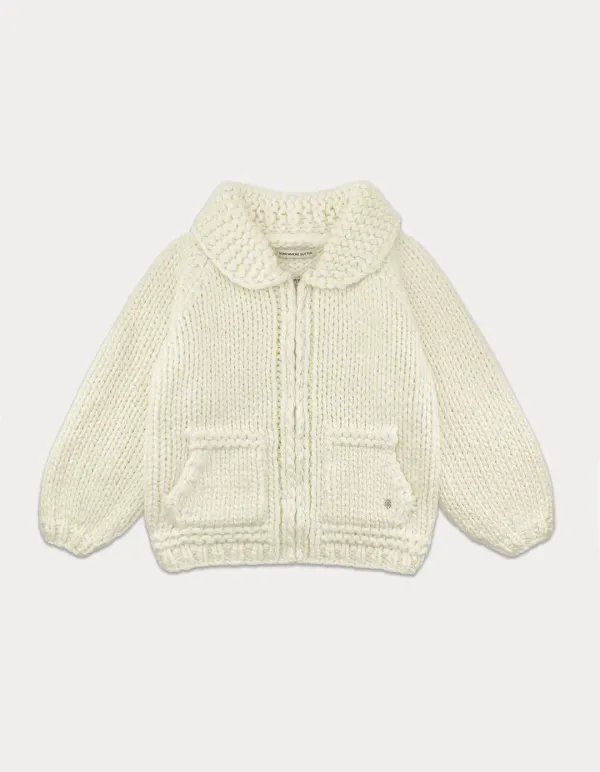 Wool Handmade Sweater - Ivory