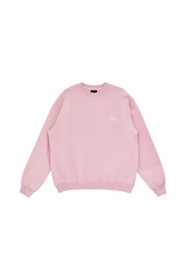 ESSENTIAL HEAVY SWEAT SHIRT-PINK