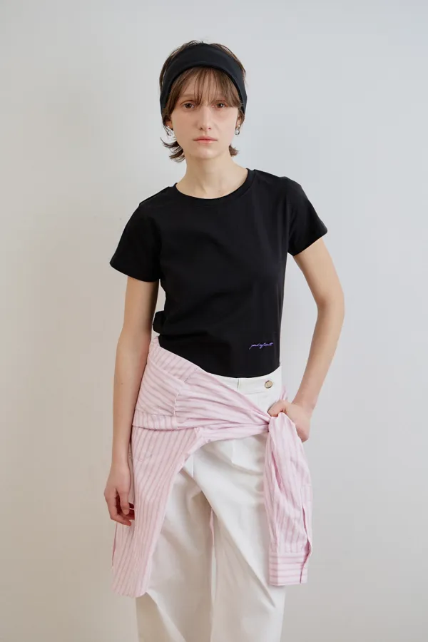 [2차]classic cotton logo t-shirts_black