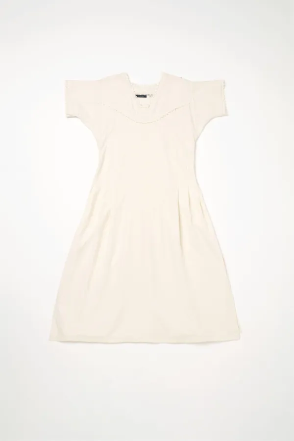 Via Garden pintuck onepiece (Ivory)