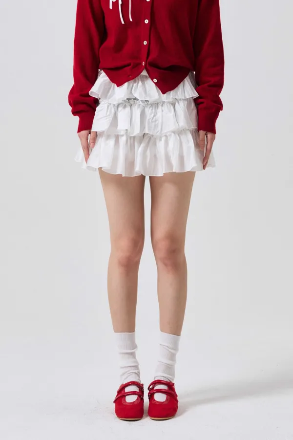 IVY MINI CANCAN SKIRT PANTS / WHITE