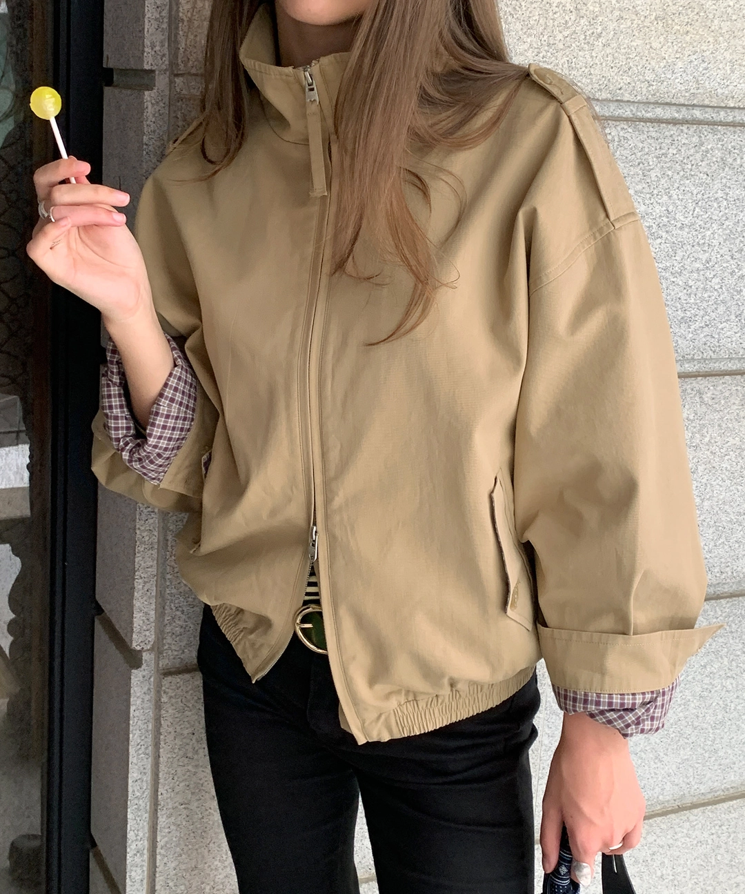 비터셀즈 Ruby Vintage Cotton Jacket-Beige 상품 이미지 2