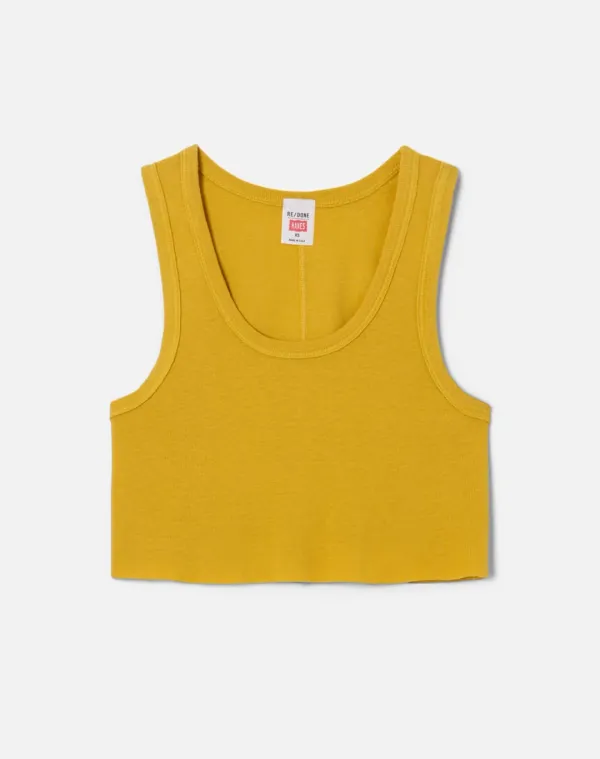 Cropped 60s Tank - Faded Dandelion