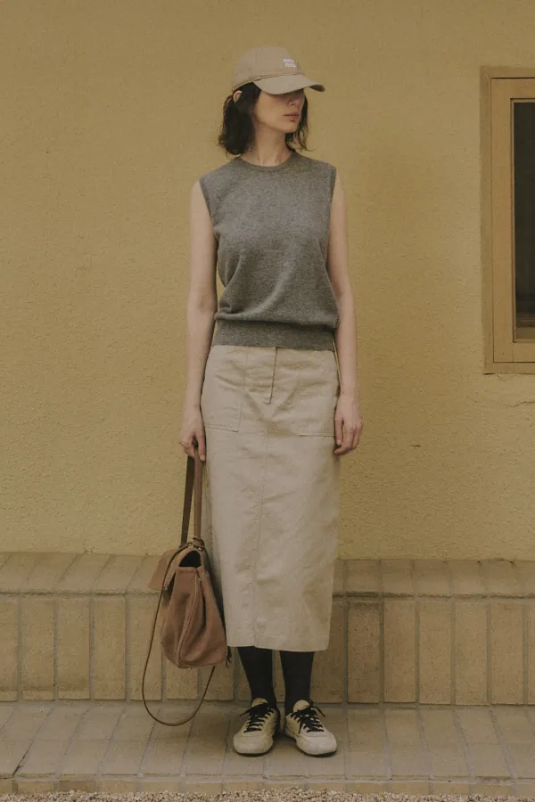 WREL WOOL VEST_GRAY