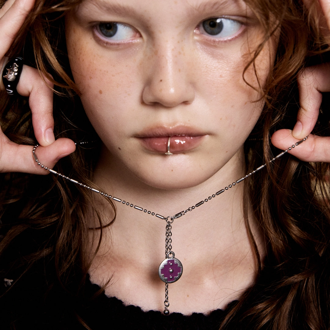 엔프프 lumen necklace-mauve 상품 이미지 1