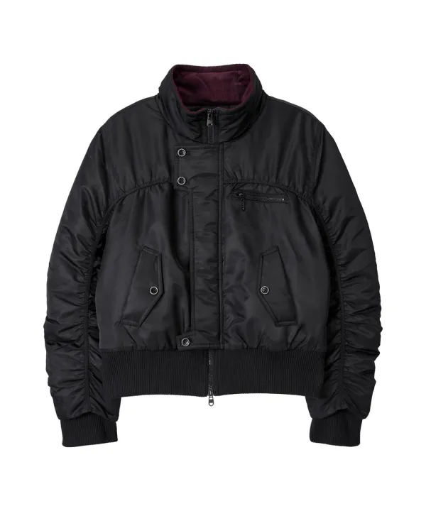 Padded MA-1 Bomber Jacket-Black
