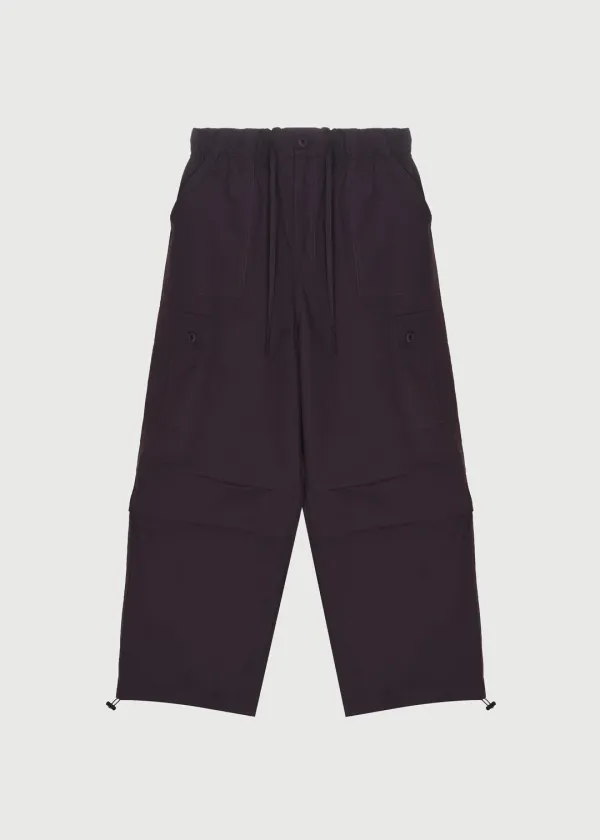 ORBIT DRIFT WIDE CARGO PANTS - DEEP PURPLE