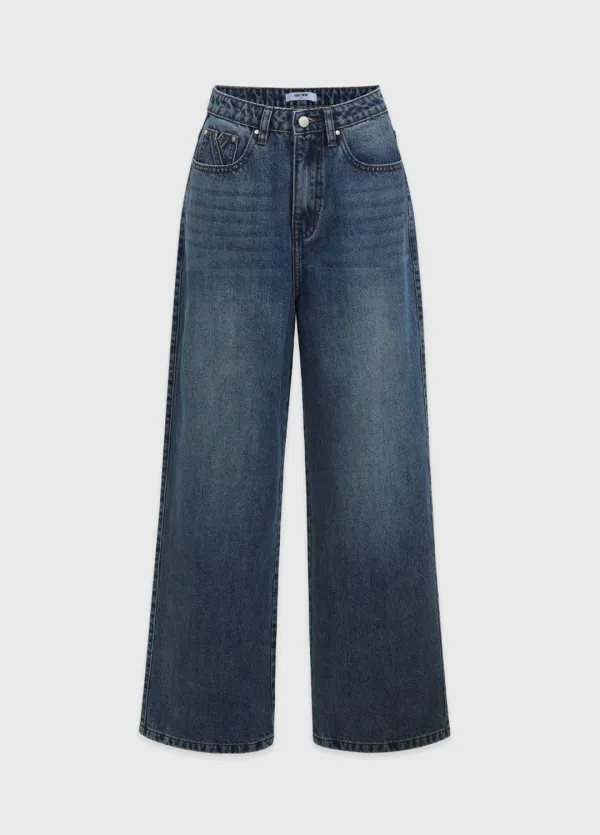  [25-36]  Snell Straight Fit Raw Denim Pants_M  스넬 스트레이트 핏 로우 데님 팬츠_M (가을-데일리룩-데이트룩-출근룩-데님팬츠-세미와이드-논페이드-워싱-생지-중청-빅사이즈-자체제작) 