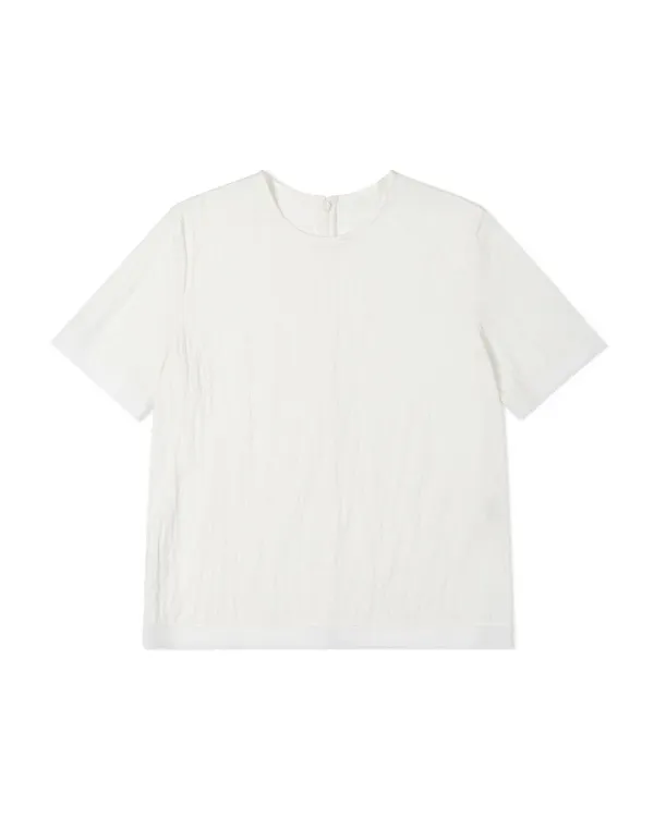 CHIFFON EDGE BLOUSE (2color)