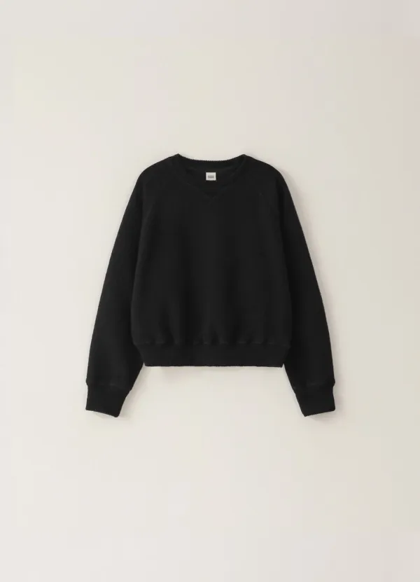 [Limited]  Wool Raglan Sweatshirt - Black