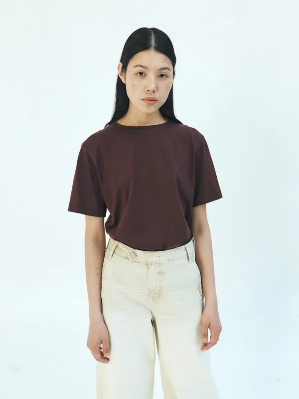 RTS ARMHOLE STITCH SILKET TOP_BROWN
