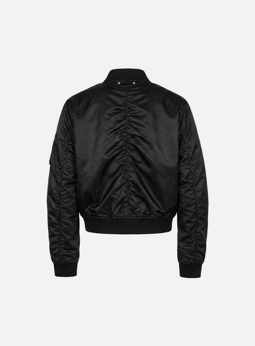 배드블러드 [w-jkt26-013] Satin Nylon MA-1 Jacket - Black 상품 이미지 2