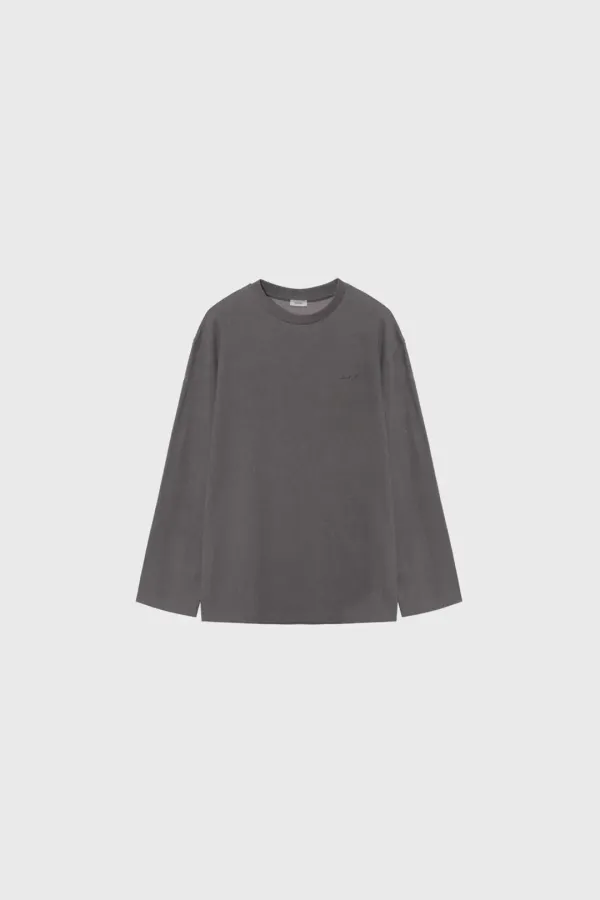 Washed t-shirt (dark gray)