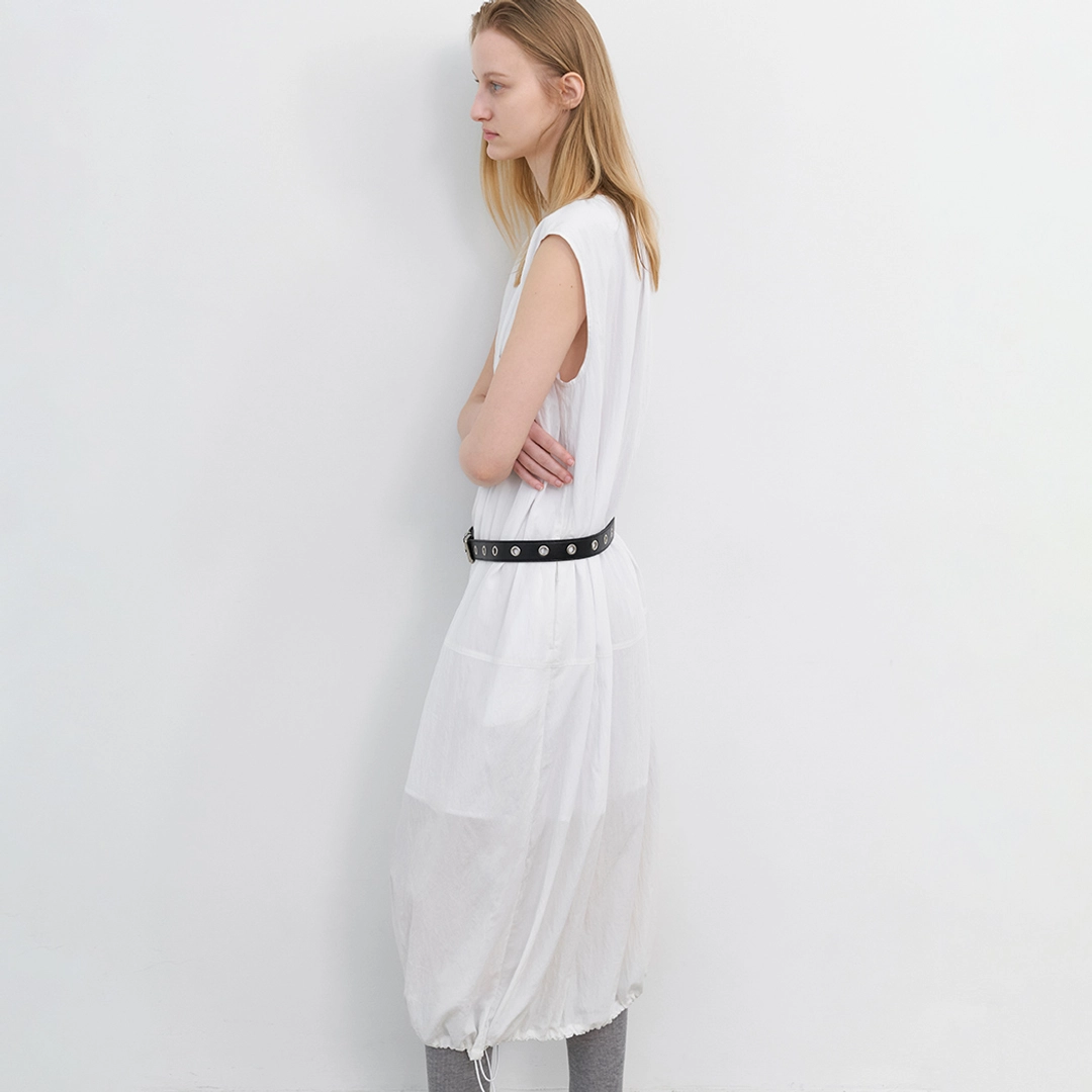 아뜰리에 나인 (OP-6327)SLEEVELESS EYELET BELT SET DRESS S 상품 이미지 2