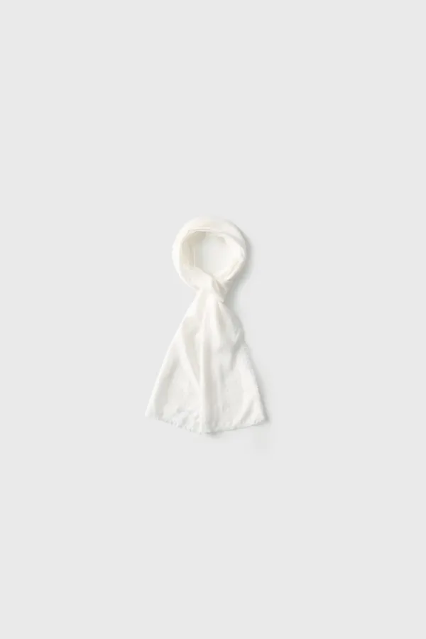 Silky Scarf (Black / Ivory)