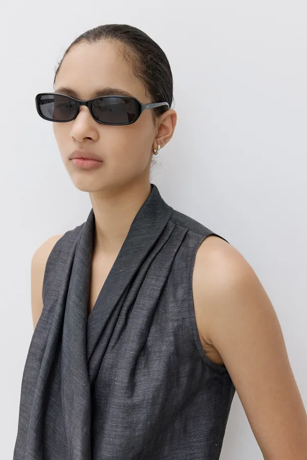 Helman cowl neck sleeveless BL