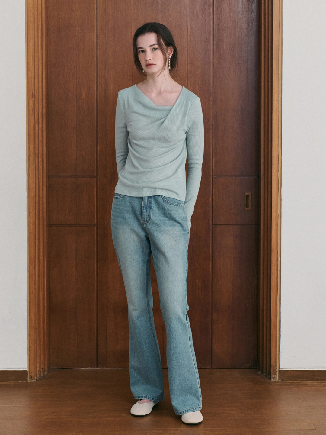 르니나 JAMIE bootcut denim pants_blue 상품 이미지 2