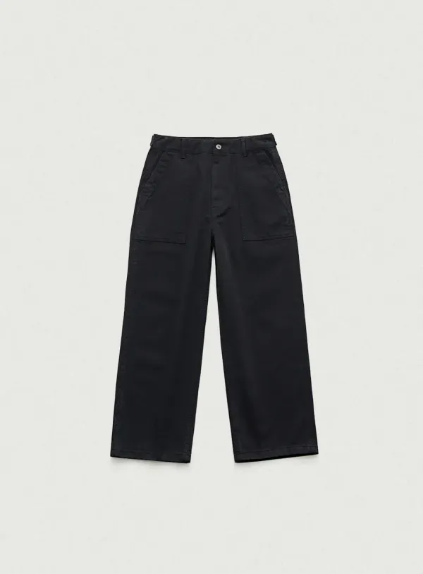 Herringbone Fatigue Pants_Navy