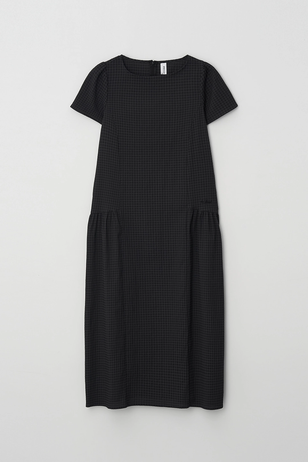 브렌다 브렌든 renee long dress - black check 상품 이미지 1